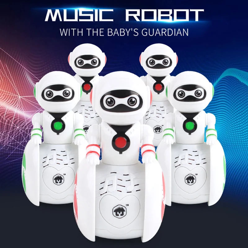 Горячая Распродажа умный робот-неваляшка игрушка звуковой свет индукционный