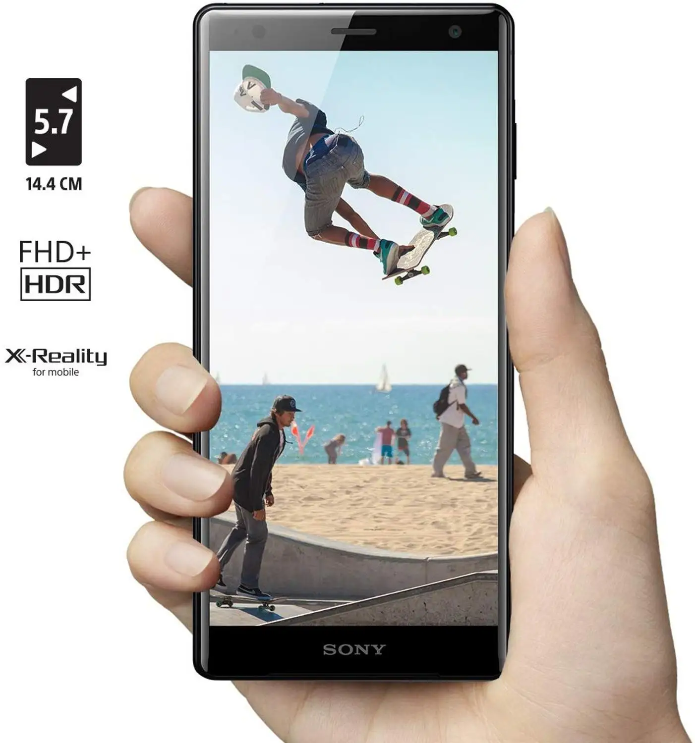 Sony Xperia XZ2, четыре ядра, 5,7 дюймов RAM, 4 Гб rom, 64 ГБ, камера 19 МП, разблокированный мобильный телефон с одной sim-картой, LTE, Android, мобильный телефон
