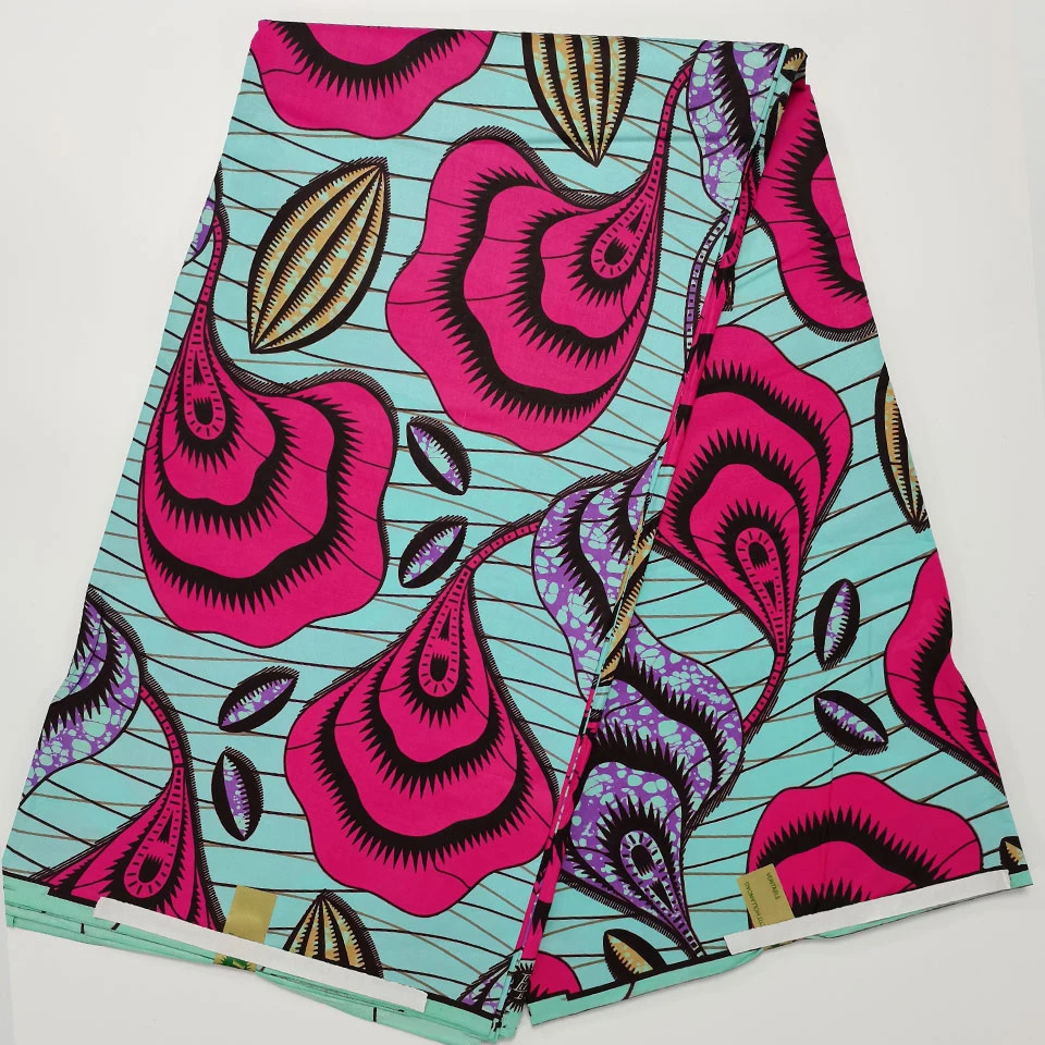 

6 Yards Mitex Wax Print/ African Fabrics Kitenge/Pagnes/Tissues Africain/ Lapa/Chitenge HS-141