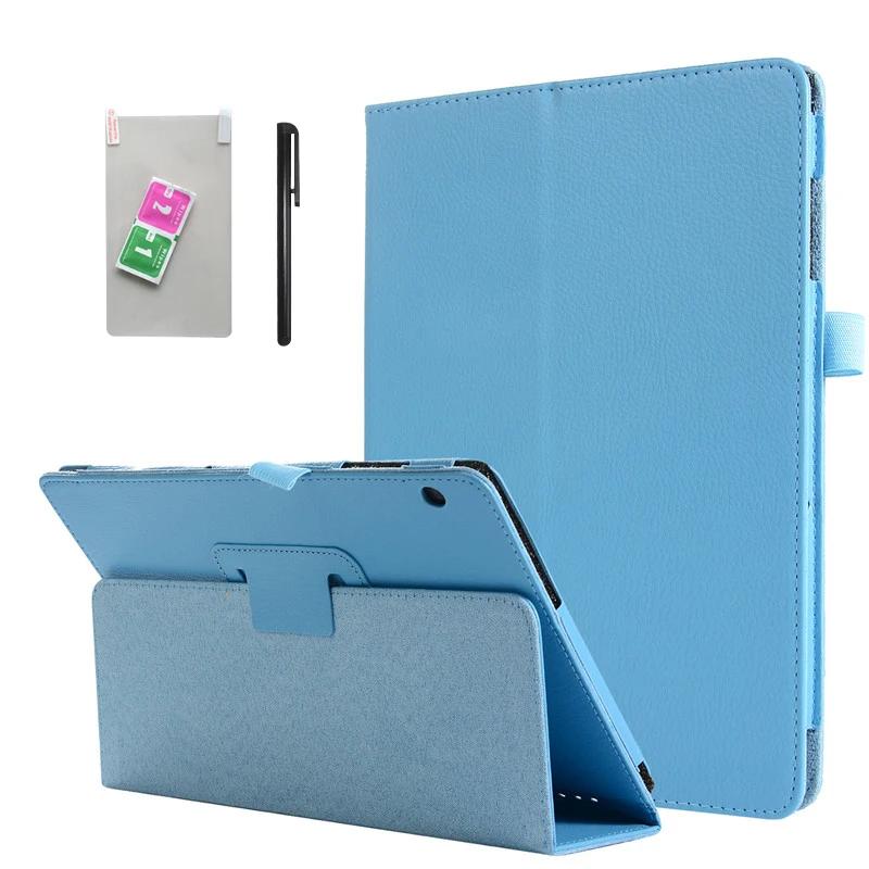 

Smart Leather Case for Huawei MediaPad T5 10 AGS2-L09 L03 W09 W19 10.1" Tablet Case Stand Cover +film + pen