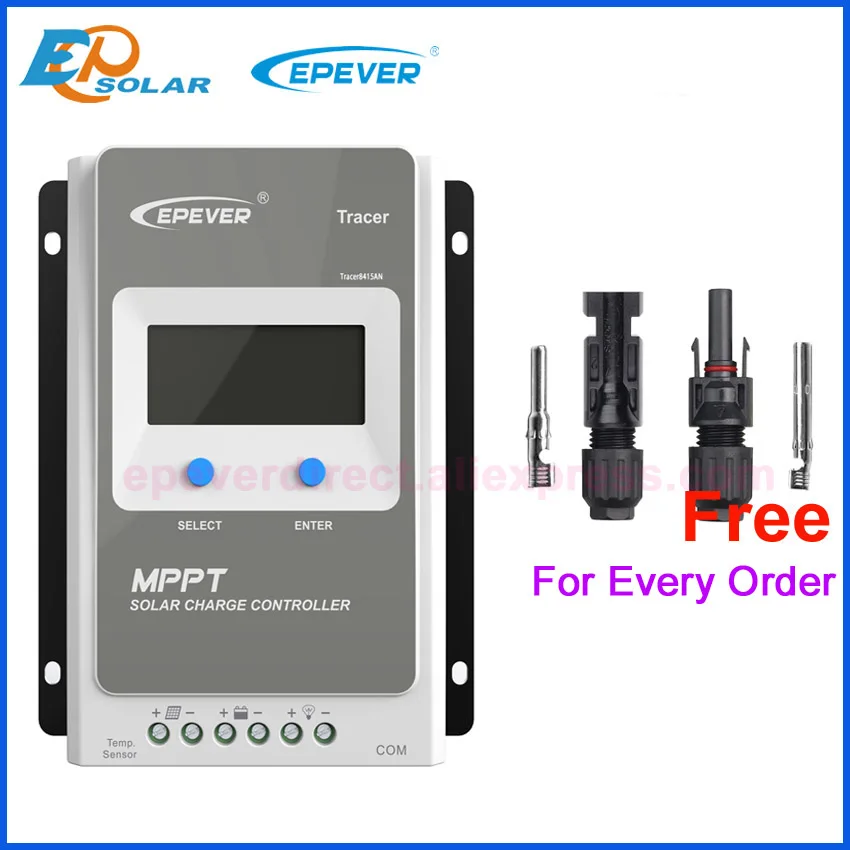Контроллер заряда солнечной батареи Tracer4210AN MPPT 12 В 24 фотоэлектрический регулятор