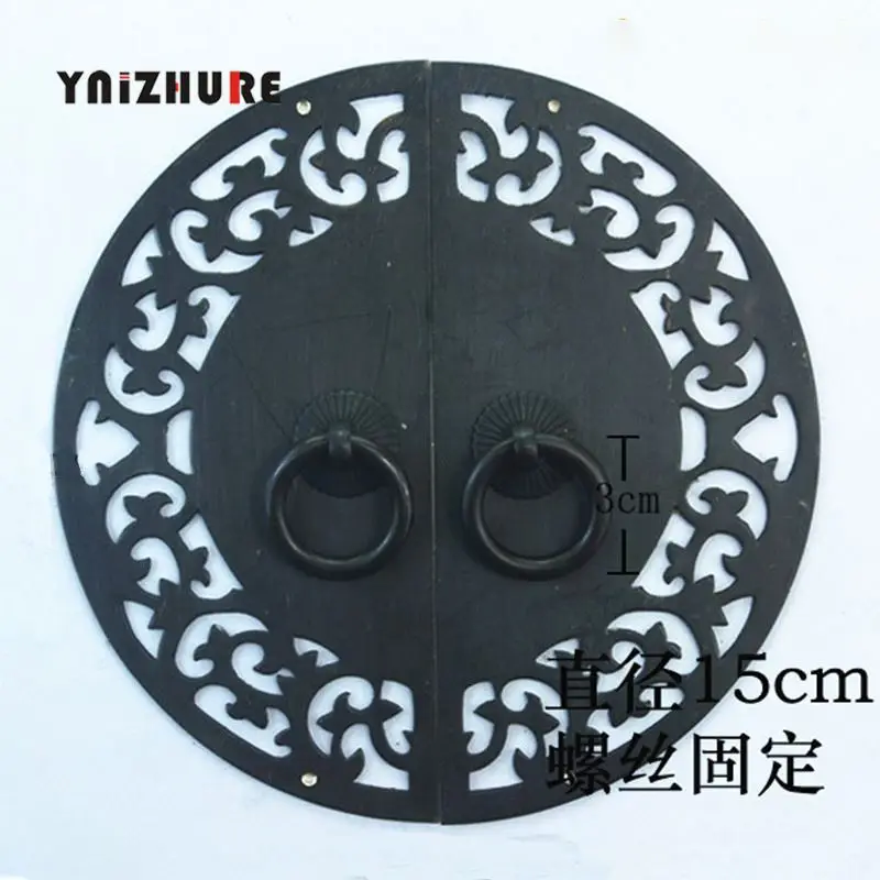 

150 мм Античная Медная дверная ручка шкафа, украшение, ручка ящика, фурнитура, аксессуары мебели, ажурное кружево, черный бронзовый