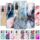 Чехол из закаленного стекла для Xiaomi Redmi Note 10 Pro, футляр Funda Xiaomi Mi Note10, 11, 10 T, 10 T, Pro Max, 10S Lite, мраморный чехол, Жесткий Чехол