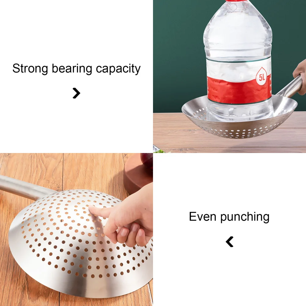 

Skimmer Stainless Steel Cookware Net Conlander Mesh Ladle Fishing Line Leak Spoon