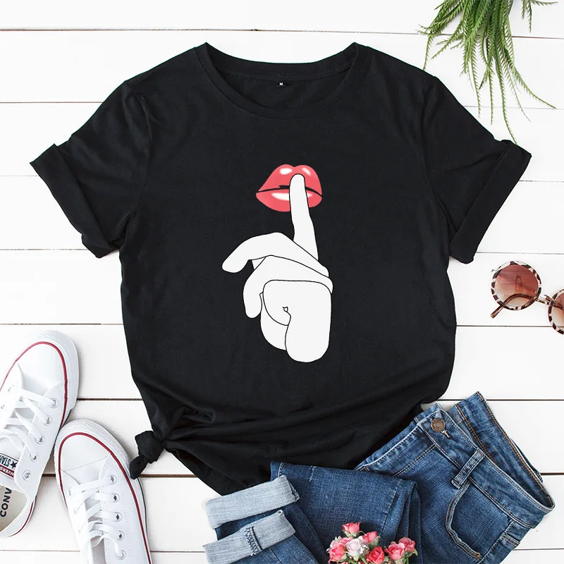 

Summer new loose round neck short sleeve T-shirt women's bottoming shirt