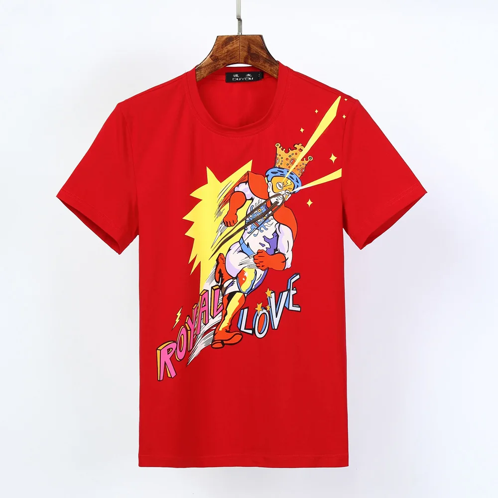 Мужские дизайнерские футболки DUYOU с принтом китайской драматической маски