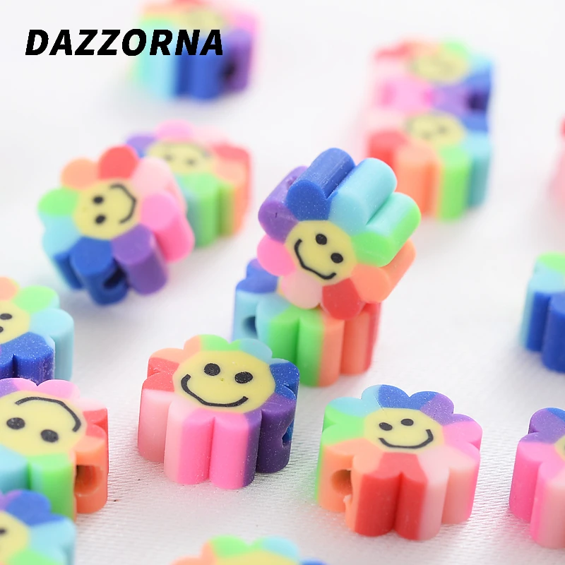 Бусины из полимерной глины в форме подсолнуха 50/100 шт. | Украшения и аксессуары