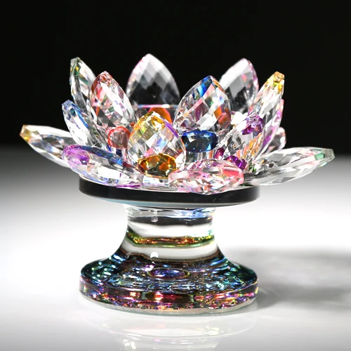 Прозрачный скандинавский Хрустальный подсвечник стеклянный стол золотой