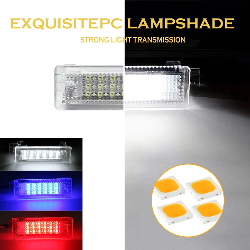 2 шт. светодиодный багажник Чемодан лампы двери для ног любезно светильник Land Rover