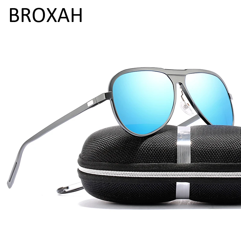 Мужские солнцезащитные очки для вождения круглые поляризационные в стиле ретро