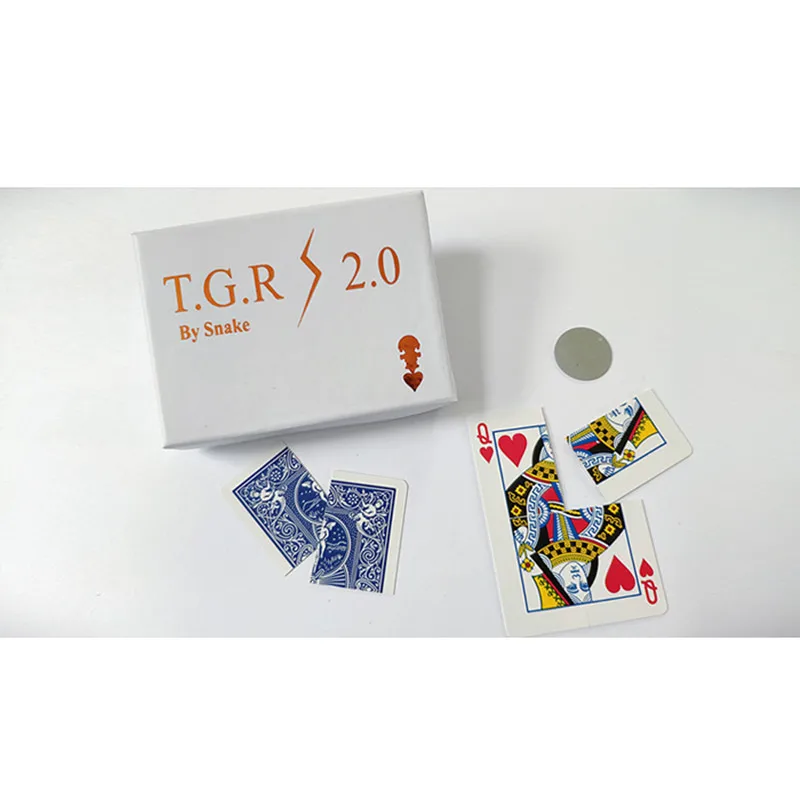 

Together 2.0 (Gimmick and Online Instruction) by Snake Torn Card Restore Magic Tricks Illusions Close up Magic Fun Street Magia