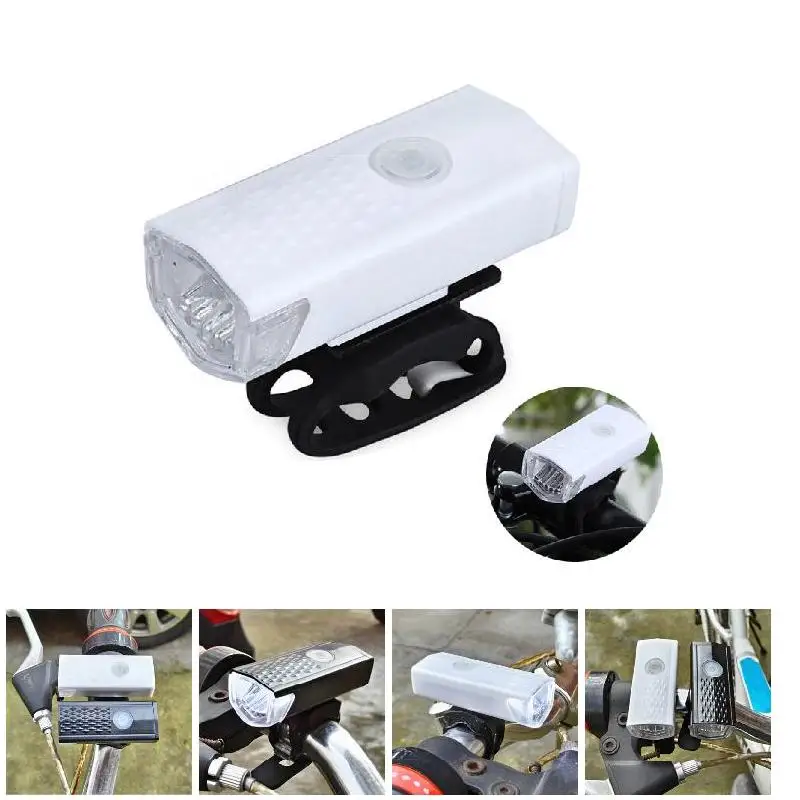 Велосипедная рулевая колонка светильник Водонепроницаемый USB Перезаряжаемые