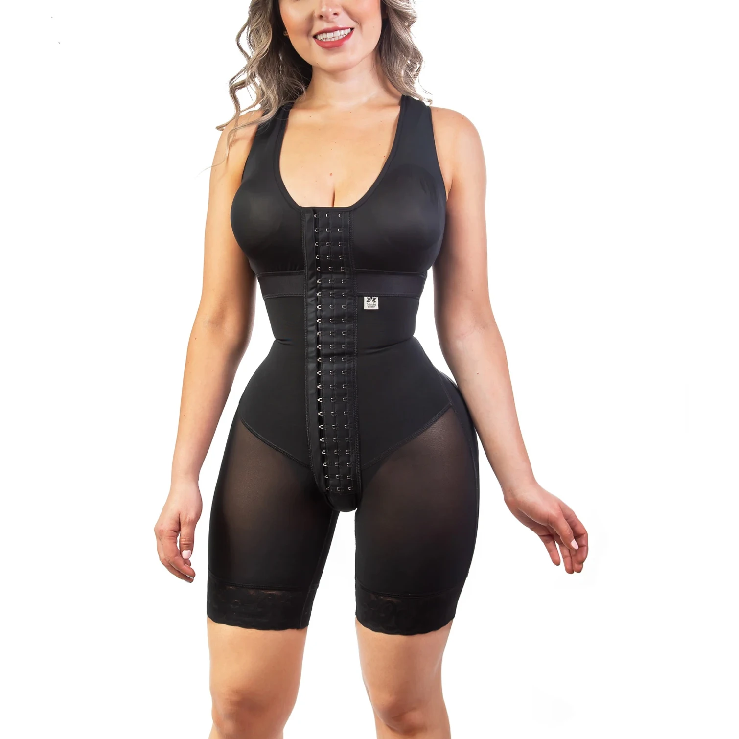 

Women'S Shapewear Hook And Eye Closure Adjustable Breast Support Tummy Control Bodysuit Bodyshaper