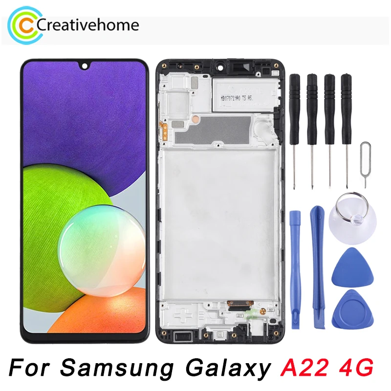 

ЖК-экран и дигитайзер incell в сборе с рамкой для Samsung Galaxy A22 4G