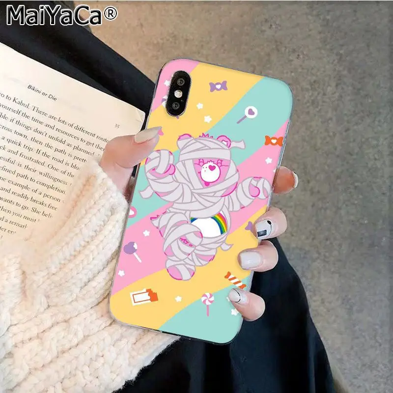 MaiYaCa стильная футболка с изображением персонажей видеоигр Care Bears Роскошный чехол для телефона Apple iphone 11 pro 8 7 66S Plus iphone X XS MAX 5S SE XR корпус под плетенную сумку