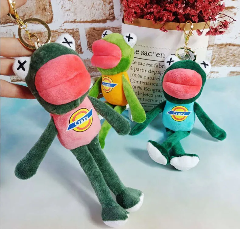 

Забавная игрушка с большим ртом, мягкие плюшевые игрушки, мультяшная игрушка с плачом, подвесная лягушка для рюкзака, маленькие игрушки для ...