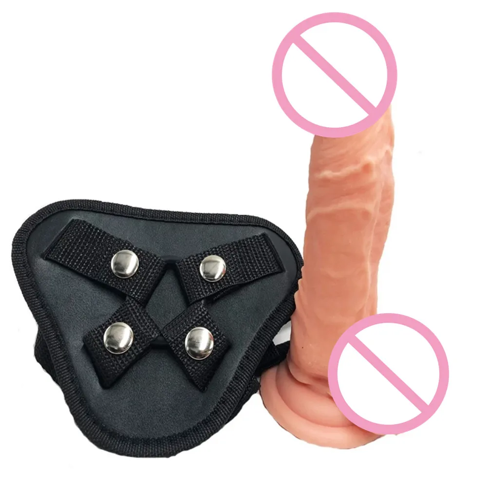 Strap on Realistic Dildo Pants Wearable Big Penis Panties Sex Toys for Woman Men Lesbian Gay Female Leather Belt Erotic Products | Красота и