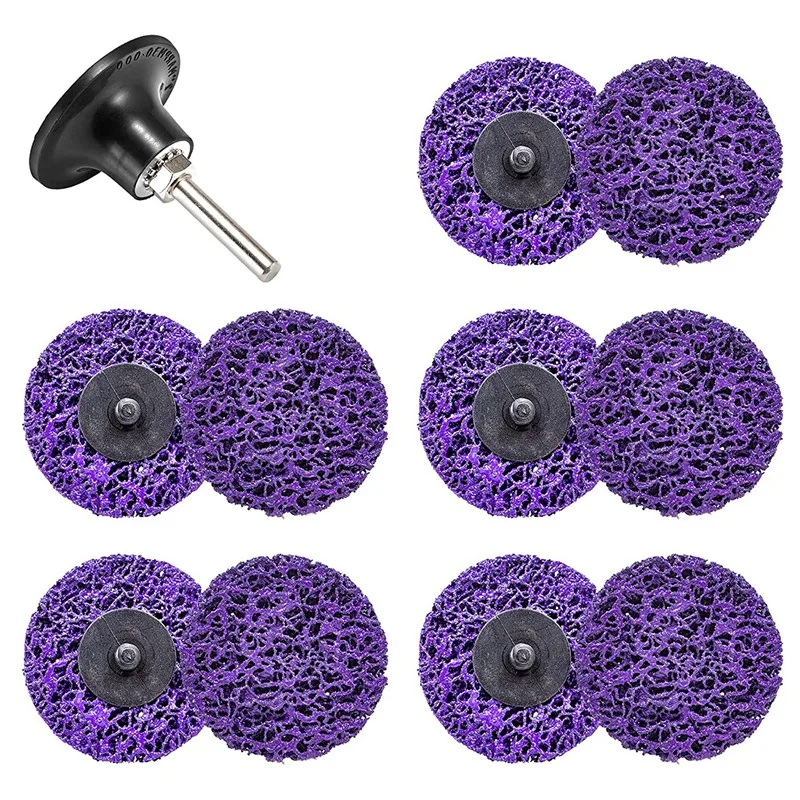 

11X 3 Inch Quick Change Roloc Easy Strip Discs For Angle Grinders-Strips Paint, Cleans Welds Rust Removal Grinding Wheel