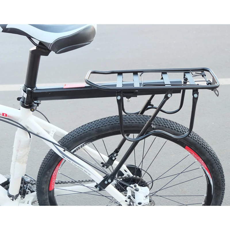 

Rear Bike Rack Iron Bicycle Carrier Quick Release Adjustable Easy to Install Durability HB88