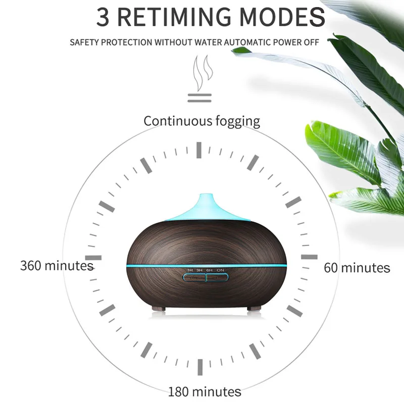 Высокое качество 400 мл ароматерапия эфирное масло диффузор с 7 цветов
