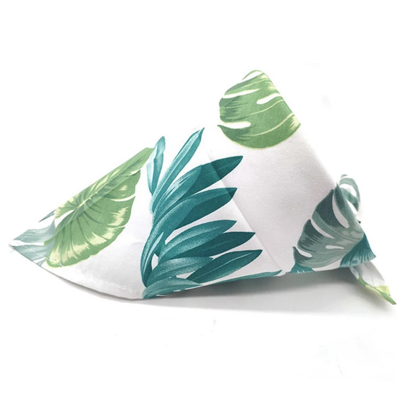 

Dog Cat Bandana Bibs Tropical Rainforest Style Cute Puppy Dog Scarf Adjustable Washable Dog Bandanas Bibs Pet Products