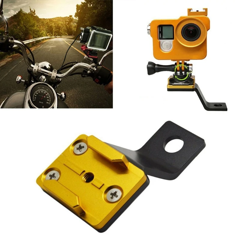 

Metal Rearview Mirror Mount Hole Diameter 0.43in Metal Holder for Hero GoPros