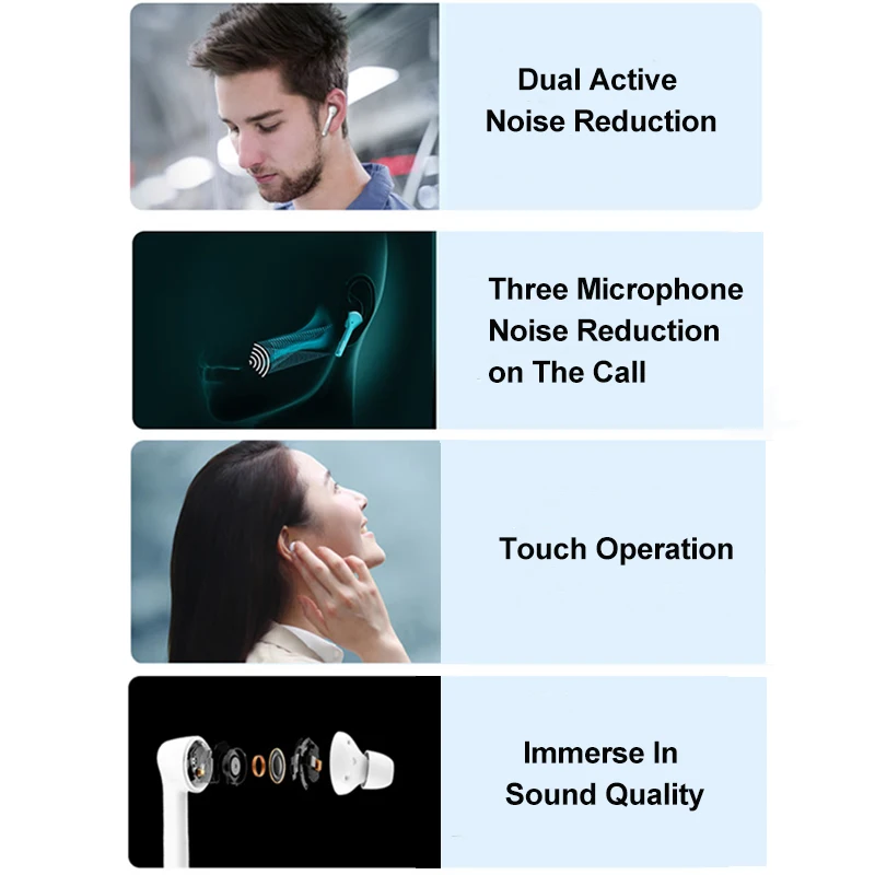 Беспроводные наушники Honor FlyPods 3 TWS три микрофона шумоподавление Bluetooth 5 0 сенсорные