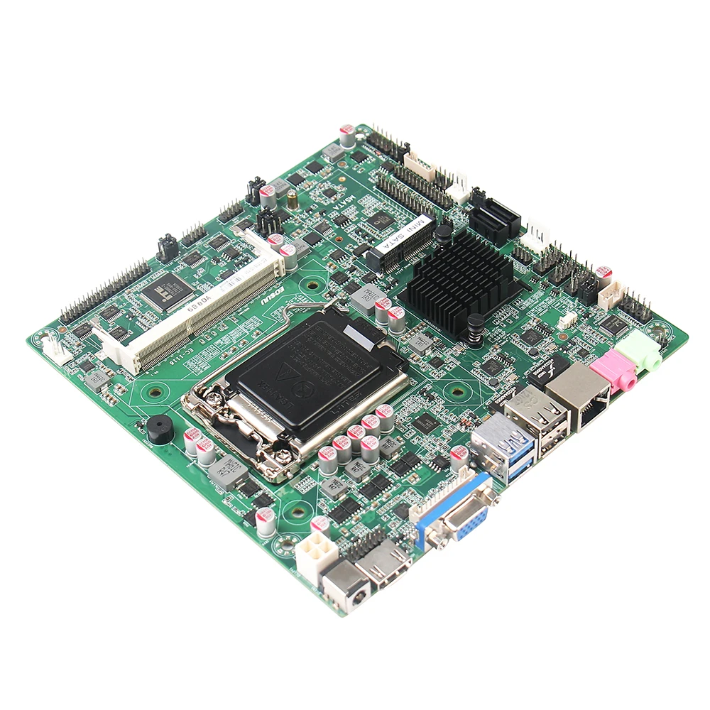 

2022 NEW 19V-10A DC power supply thin mini itx main board Intel LGA1151 H110 chipset i3i5i7 industrial 4G WIFI GPS motherboard