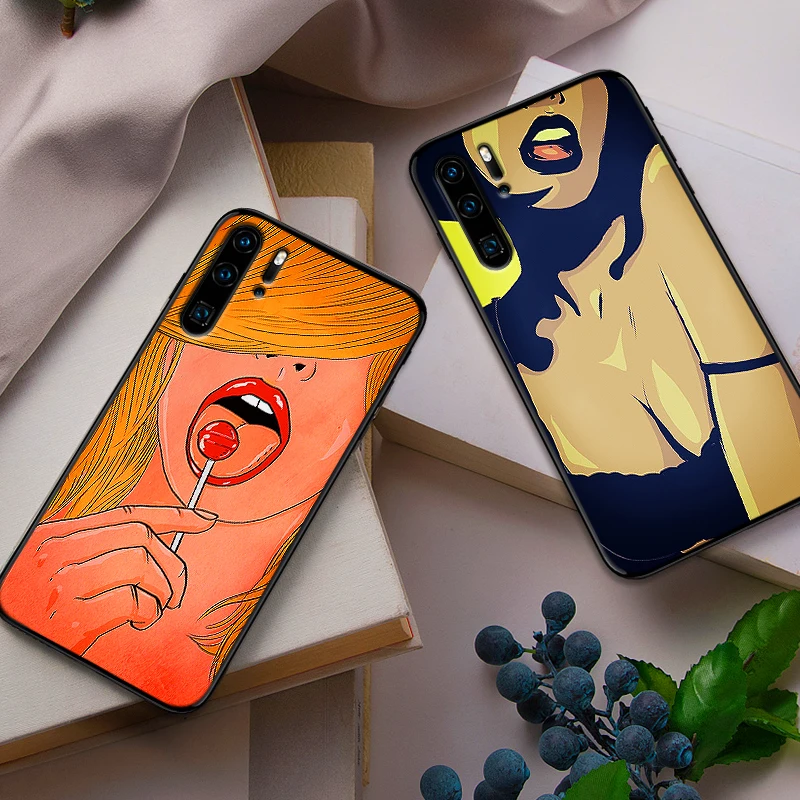 Чехлы для huawei P10 P20 2019 P8 P9 Mini P30 LITE P Smart Z 2018 Pro сексуальный художественный чехол