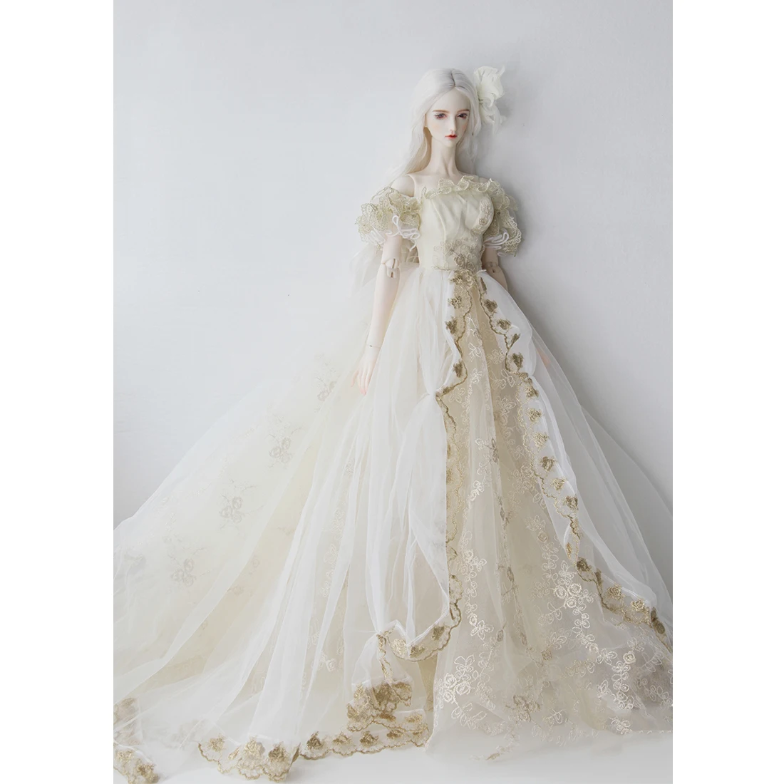 Костюм Куклы с кружевными краями свадебное платье для шарнирных кукол 1/3 1/4