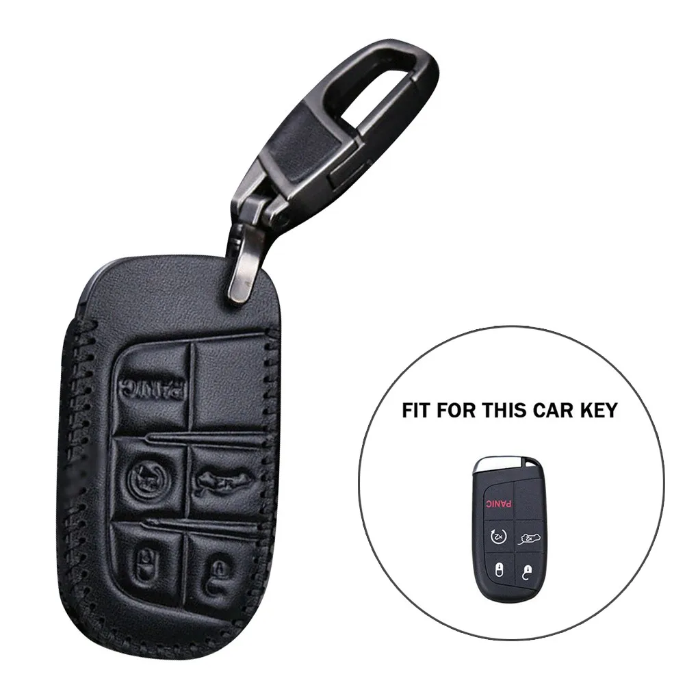 

Useful Key Case With Keychain Tool 1 Pcs Black Car Key Fob Handmade Parts