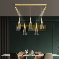 nordic led light modern pendant light chandelier for bedroom living room leaf home decor blackgold fixture lighting fixtures