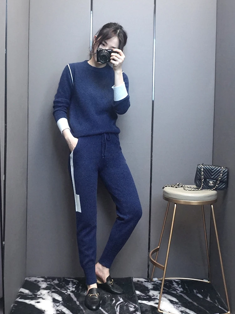 Лидер продаж 90% полный женский костюм с круглым вырезом новинка 2020 цветные