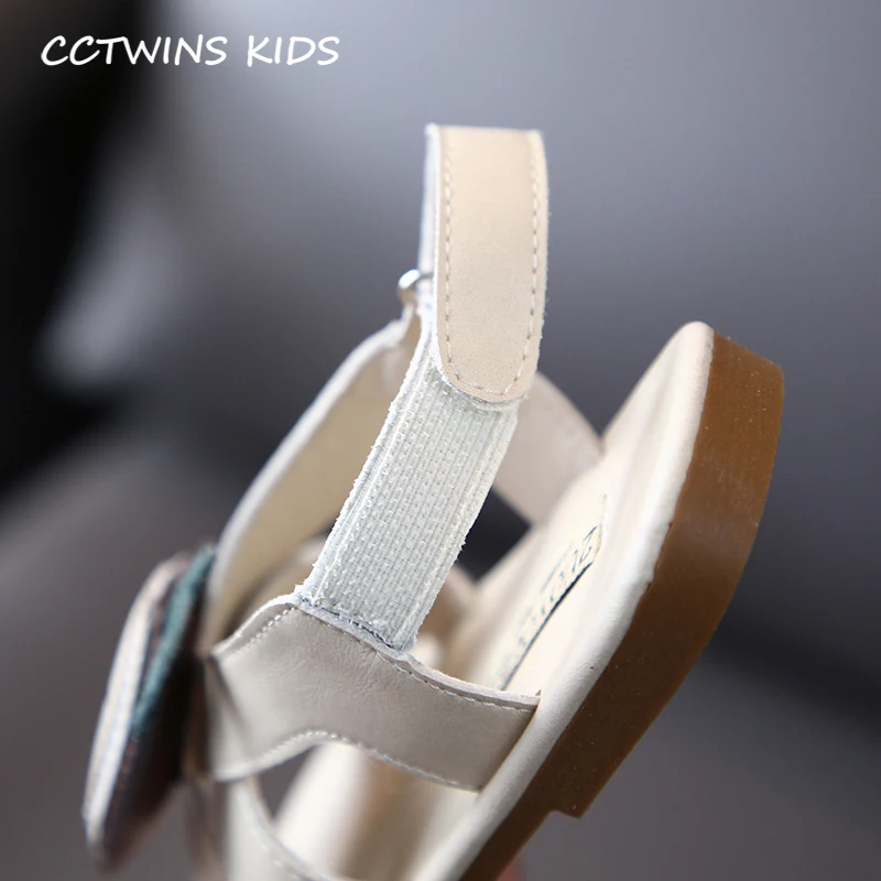 

CCTWINS Kids Shoes 2020 Summer Children Genuine Leather Flat Baby Girls Brand Sandals Toddlers Fashion Princess Shoes PS912