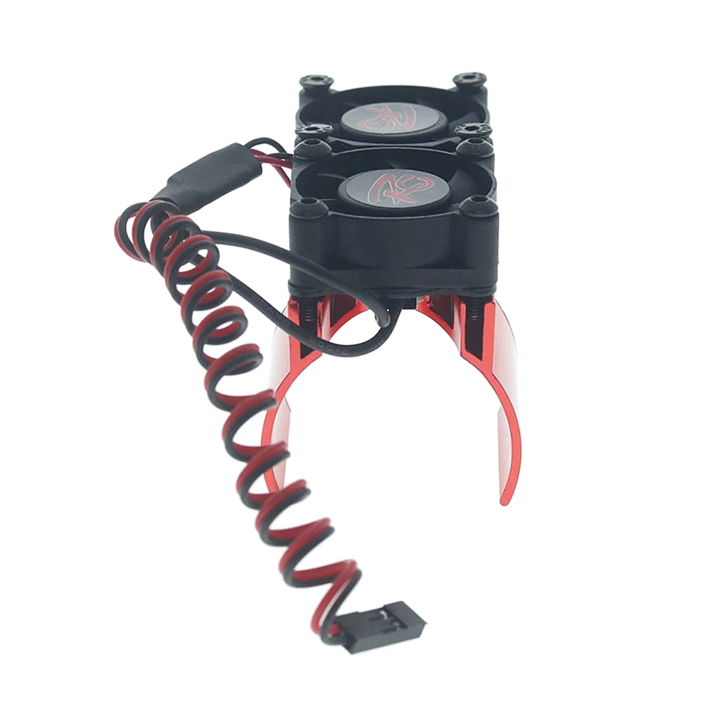 

RC Crawler Car Heat Sensitive Sensor Radiator 2 Fans for 1:10 trx-4