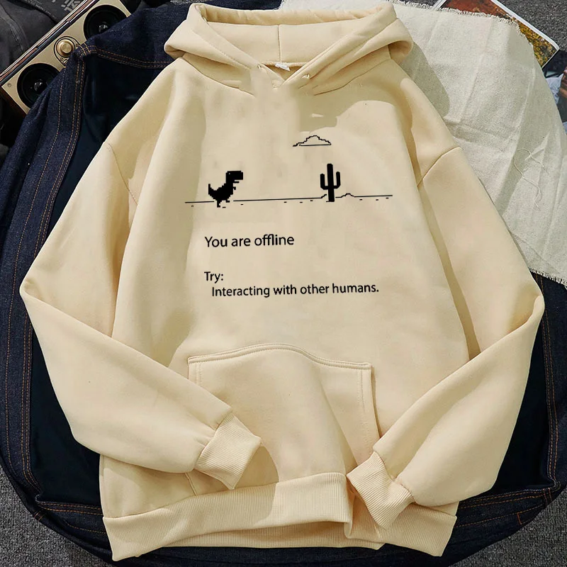 

Letter Printing Sweatshirt Cartoon Dinosaur Women Hoodies Oversize Pullovers Hooded Harajuku Loose Streetwear Free Shipping