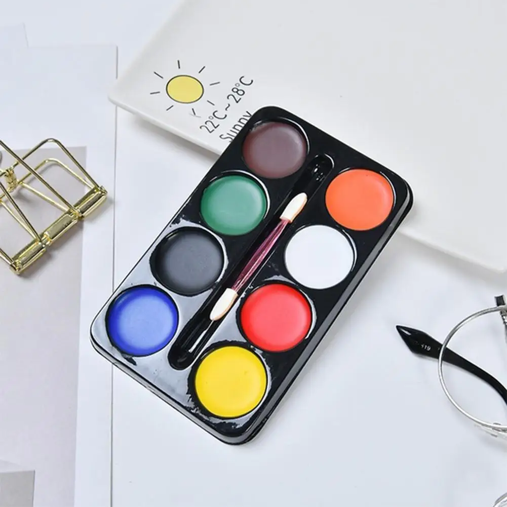 DSstyles Хэллоуин украшение 8-color Лицо Тело макияж на водной основе нетоксичный легко