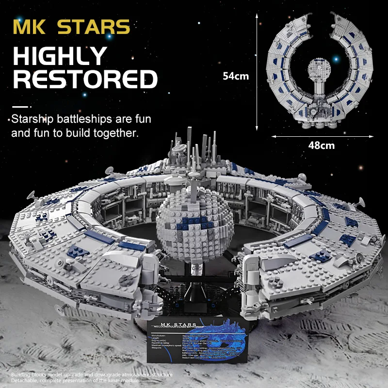 Форма король MOC Разрушитель Lucrehulk класс линкор управляющий дроид корабль