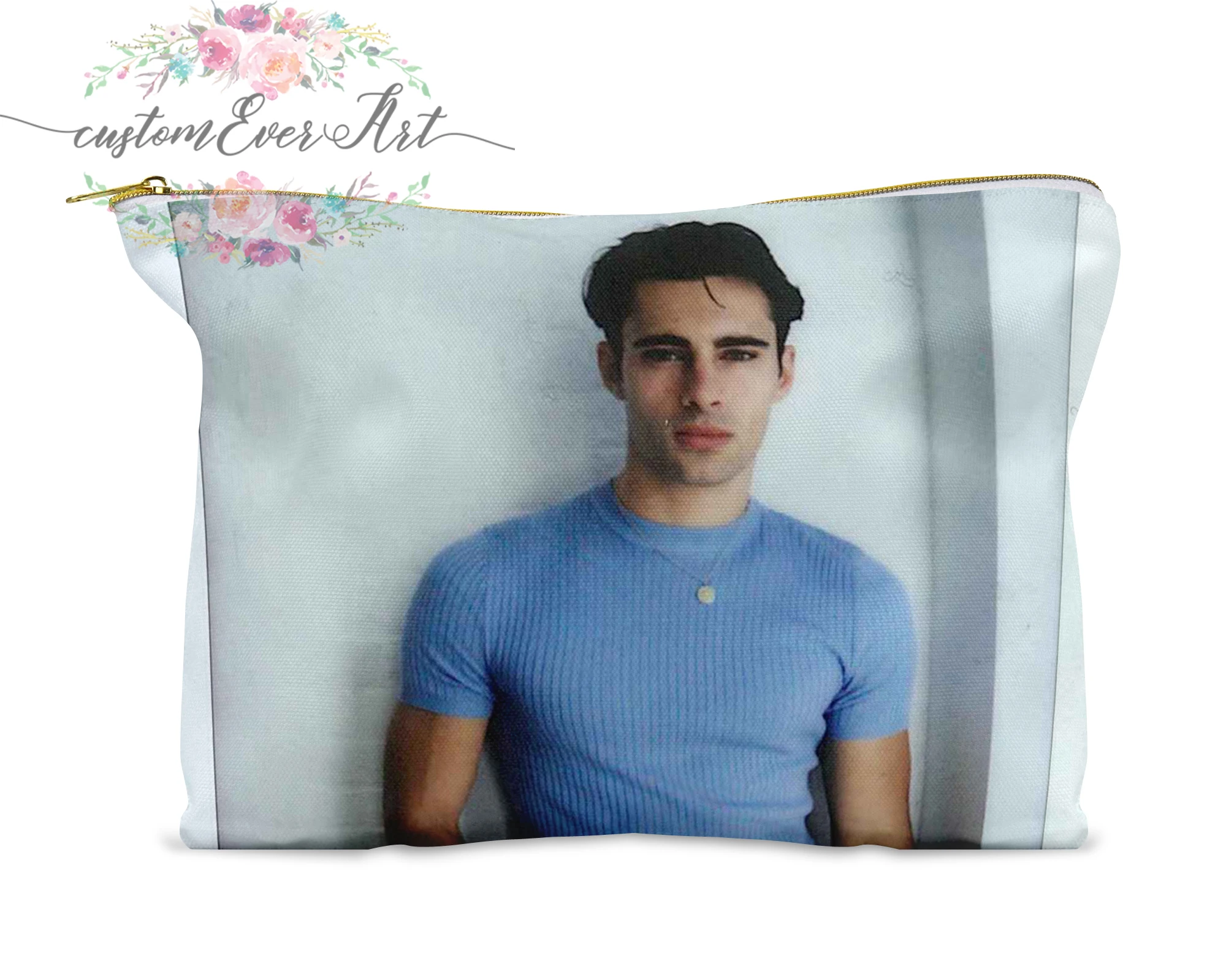 

Elliot Meeten cosmetic bag personalized small makeup bag funny makeup organizer toiletry bag zipper pouch