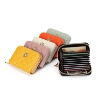 leather wallet ladies zipper coin purse brand wallet female passport holder new multifunctional organ card id card fashion2021