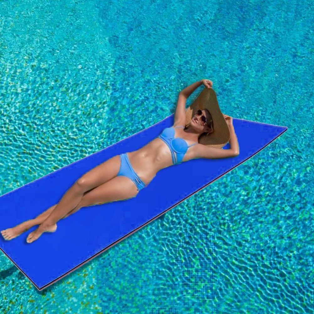 Durable Water blanket 2/3 Layer Anti-tear XPE Foam Floating Pad water floating bed pad the softest float mat | Спорт и развлечения