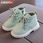 Кожаные ботинки для девочек и мальчиков, размеры 21-30