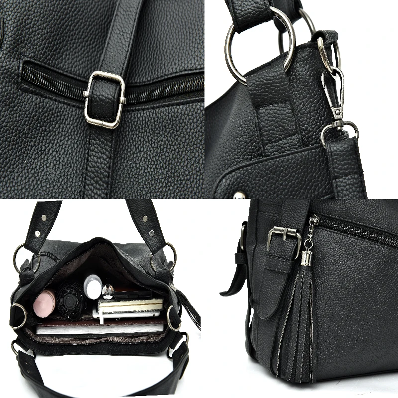 Горячая Распродажа Женская Повседневная Сумка тоут женская сумка черная большая