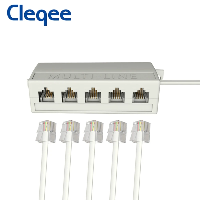 Разъем JXSINONE RJ11 с 5 отверстиями модульный разветвитель телефонной линии адаптер