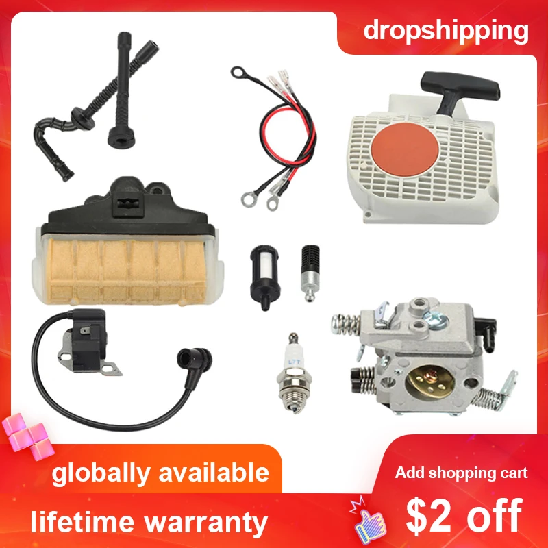 Карбюратор Ture Up Kit для Stihl MS230 MS250 021 023 025 MS210 Стартер Свеча зажигания воздушный