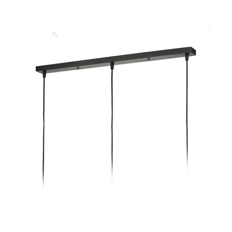 black L50cm Подвесной светильник потолочный базовый круг и прямоугольный 3/4/5/6 отверстий на потолке основание для светильника для люстры - Цвет: black L50cm
