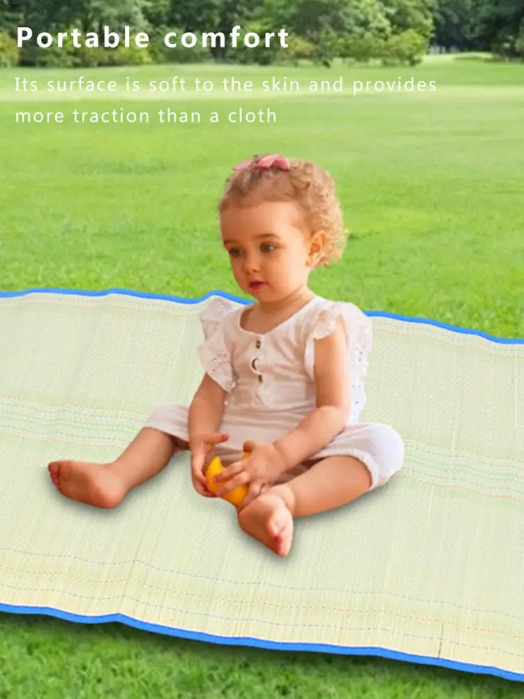 Portable Classic Straw Mat Beach Outdoor Camping Cooling Yoga Dance | Спорт и развлечения