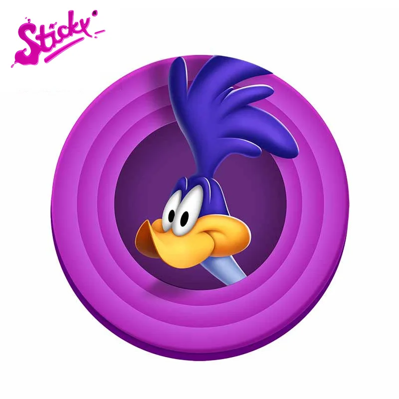 Липкий Road Runner авто бампер наклейка на окно автомобиля аниме для ноутбука крышка