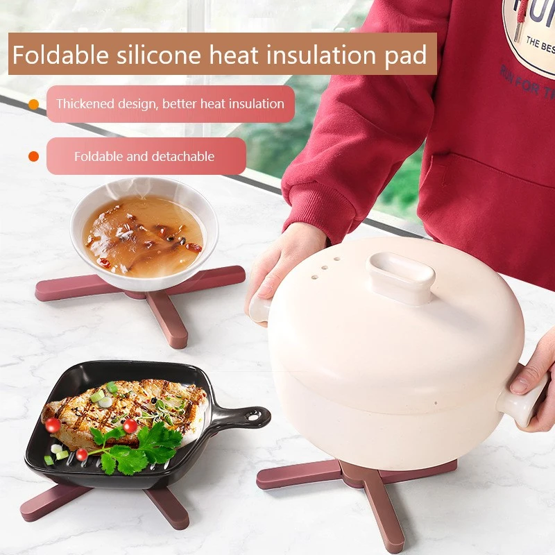 

Thickened and collapsible food grade silicone placemats