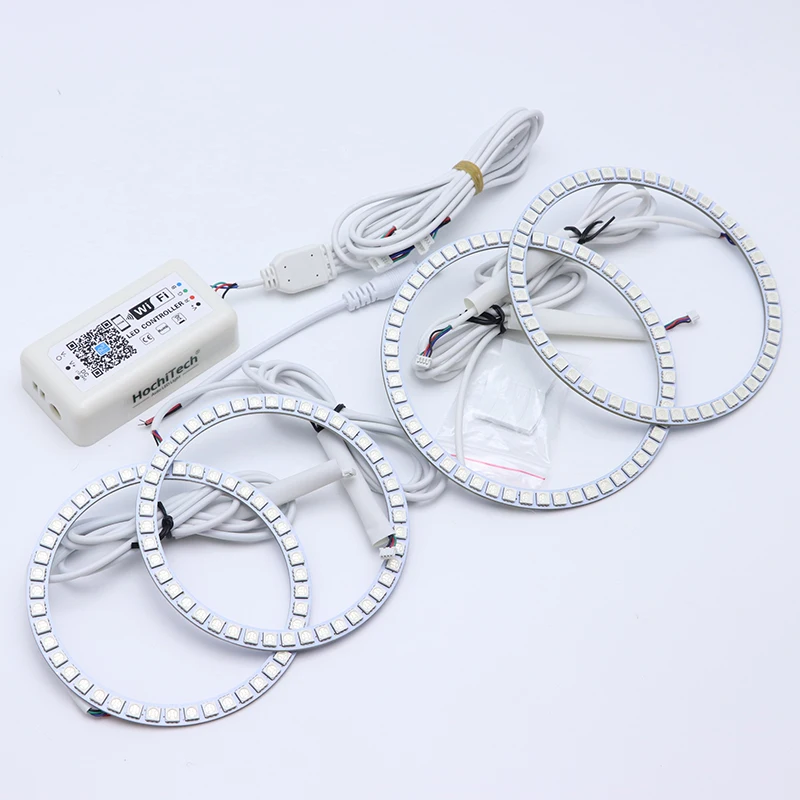 Беспроводной разноцветный светодиодный дневной светильник ангельский глаз с RGB